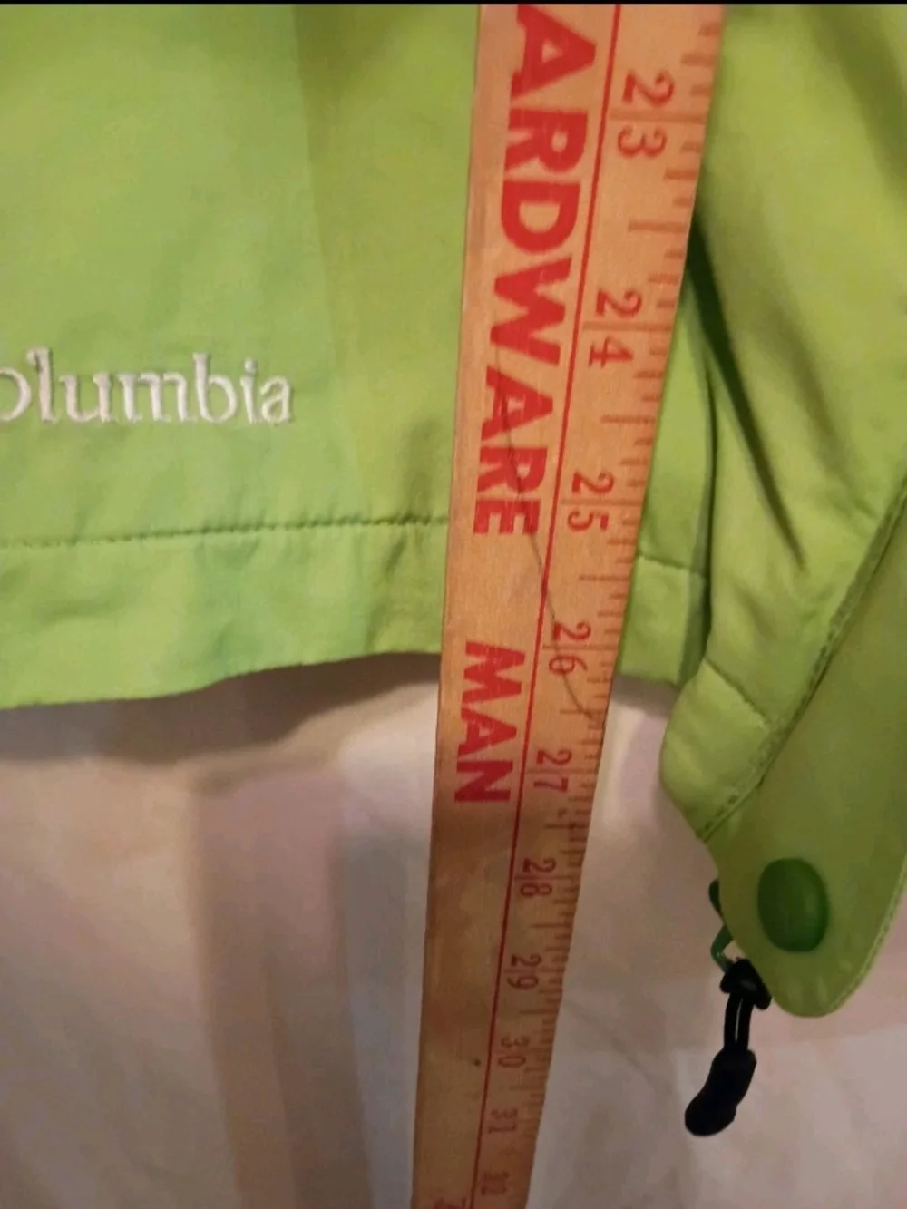 Columbia Sportswear Co. Bugaboo Jacket Youth 18/20 Green/White Defect See Pics